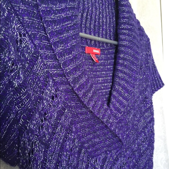 Woven Purple/Sparkle Sweater - Picture 2 of 4